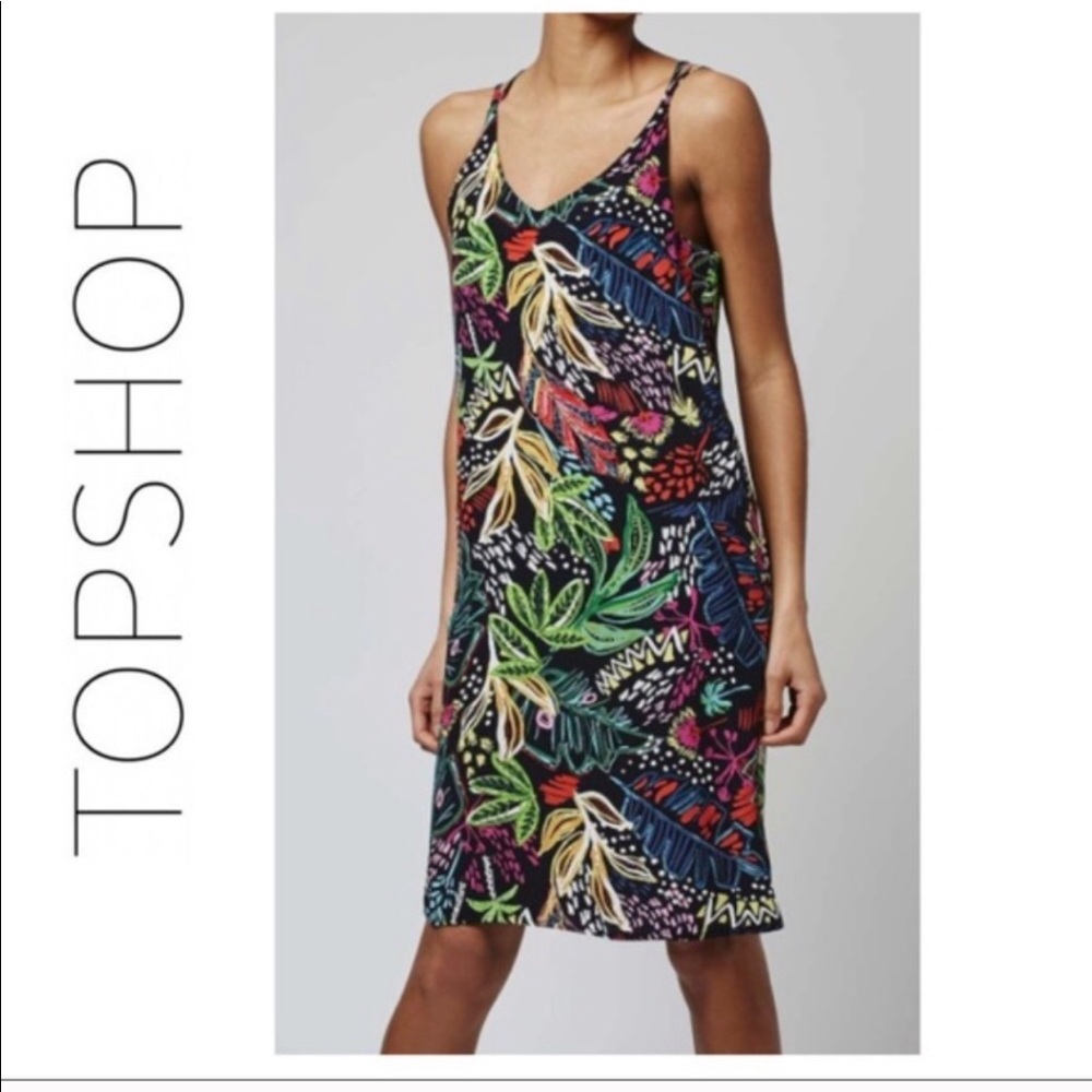 Top Shop tropical vibes dress